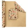 1roll Vintage Christmas Packaging Paper Holiday Wrapping Sheet with Pine Cone,Gifts,Decorations - Rustic Farmhouse Holiday Decor