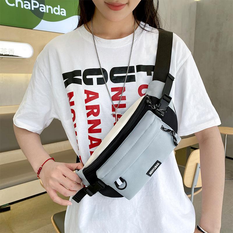Trendy Waist Bag Multifunctional Couple Phone Chest Pack Hip Bag Crossbody Shoulder Bag