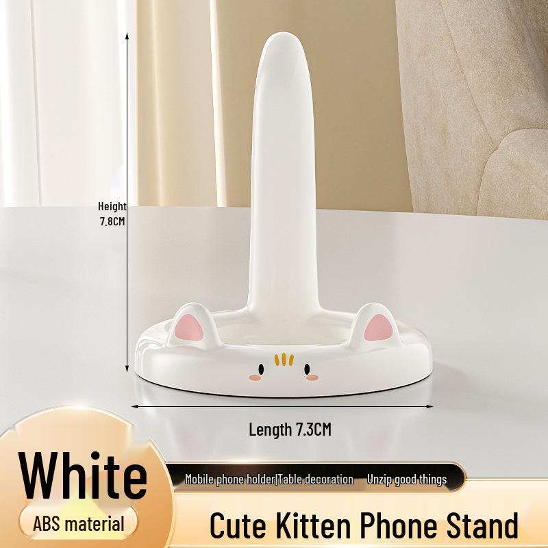 Multifunctional Cute Cat Phone Holder: Portable, Universal Stand for Desktop & Lazy Viewing