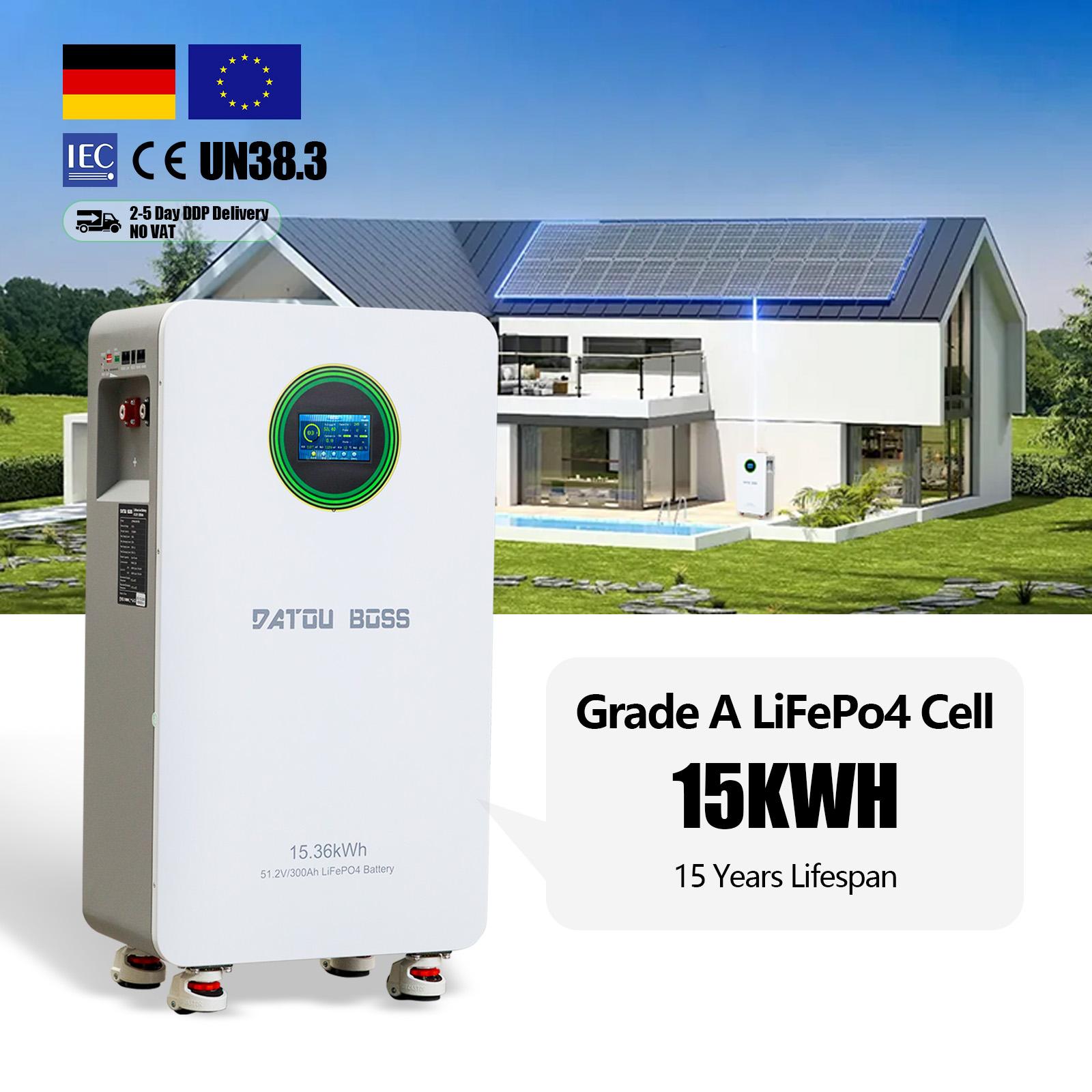 Vietējais noliktavas DATOUBOSS 16.07KWH 48V