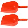 2 Pcs Breeding Feeding Bird Seed Scoop Poultry Charcoal Plastic for Farm Reusable Garden