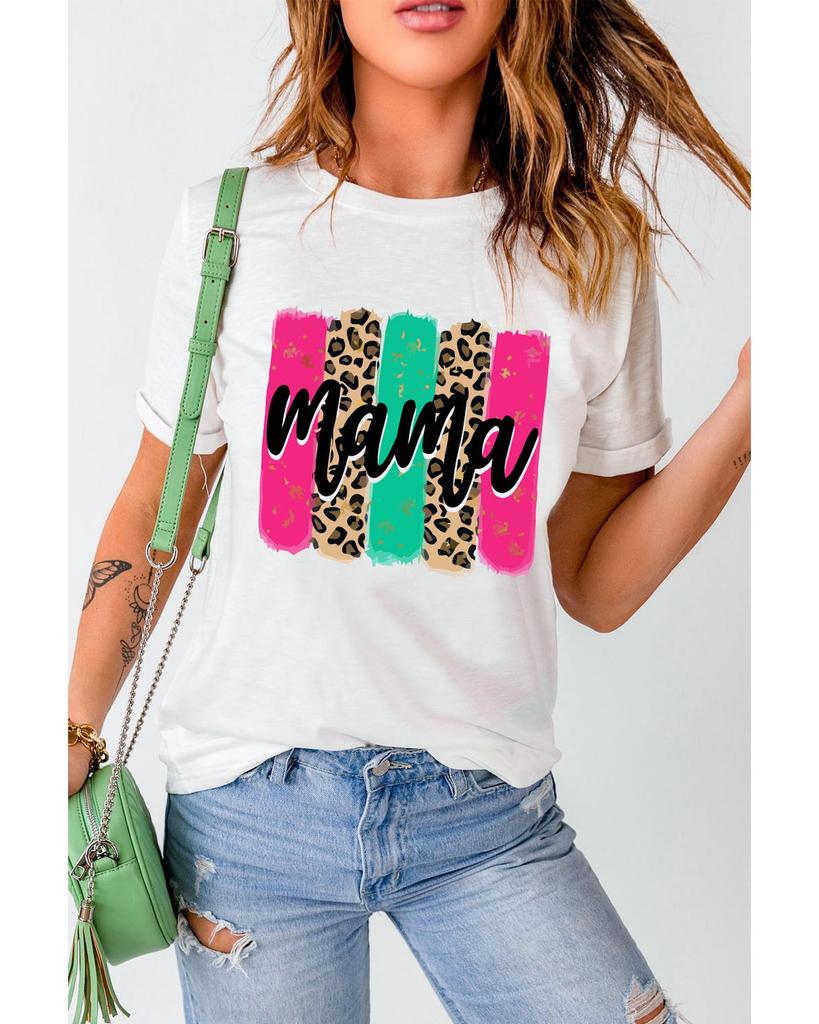 Azura Exchange Leopard Brush Stroke Graphic Print T-Shirt