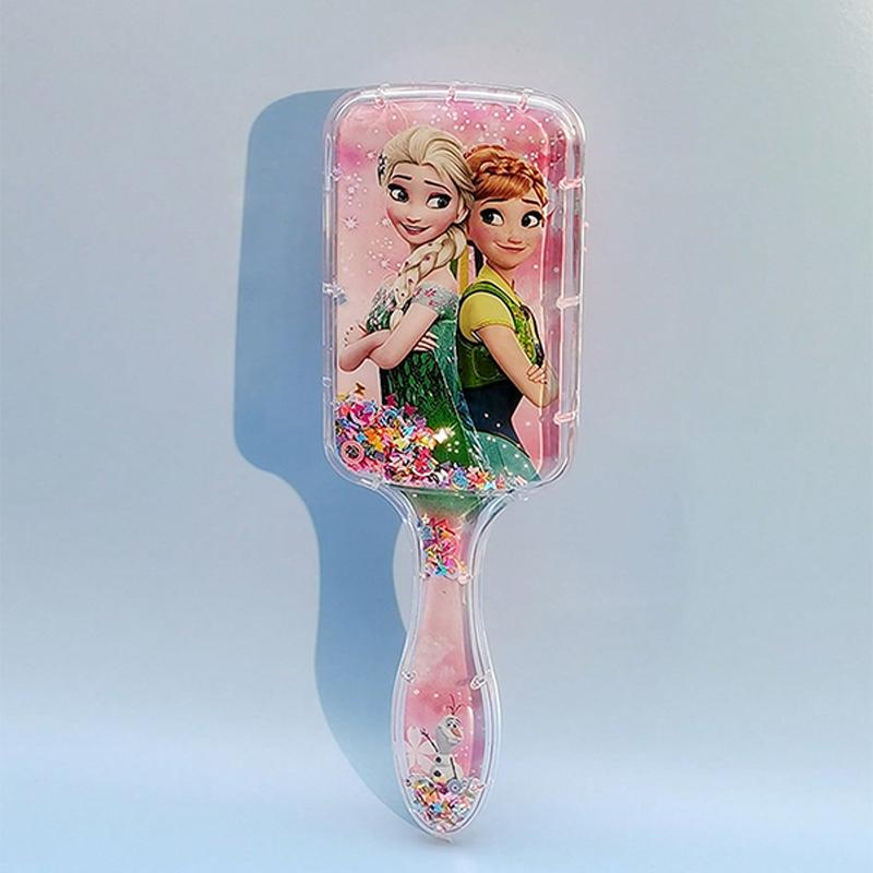 Anime Frozen Air Cushion Comb Lovely Cartoon Elsa Anna Decorative Comb Birthday Gifts Suitable For All Hair Type
