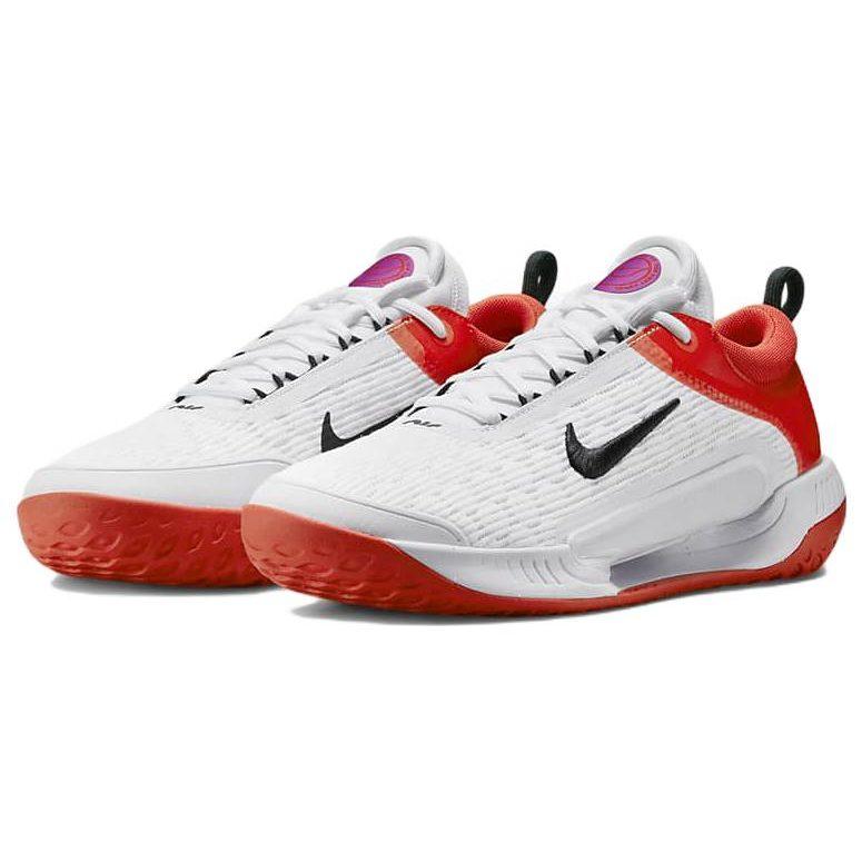 Nike Court Air Zoom Nxt Hard Court Tennis Shoes 'White Picante Red' DV3276-100