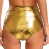 Women's Shorts Wetlook Hotpants Metallic Panties Shiny Stretch Dance Shorts Party Disco Night Club Costume