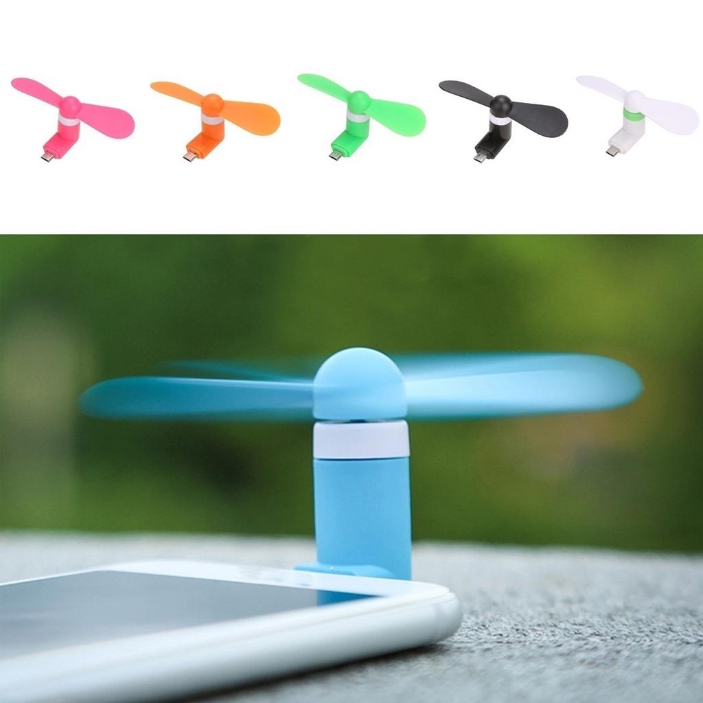Cell Phone Mini USB Electric Fan Cooling Smartphone Portable Fan for Android & I Phone Universal Colo