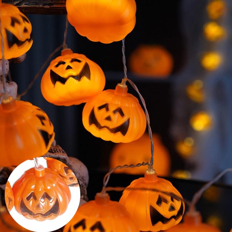 

Halloween LED Light String Pumpkin Horror Light String Prop Decoration Ghost Festival Toys Suitable for Party Home Decoration Other