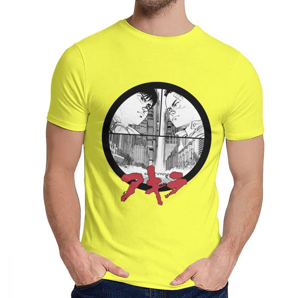 Novlety O Neck Akira T Shirt Graphic Print For Male Cotton La Camiseta