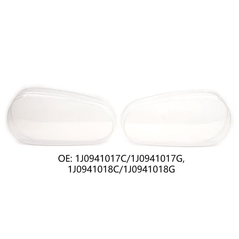1 Pair Plastic Headlight Lenses 1J0941017C 1J0941017G 1J0941018C 1J0941018G for Mk4 Golf Headlamp Cover Replacement