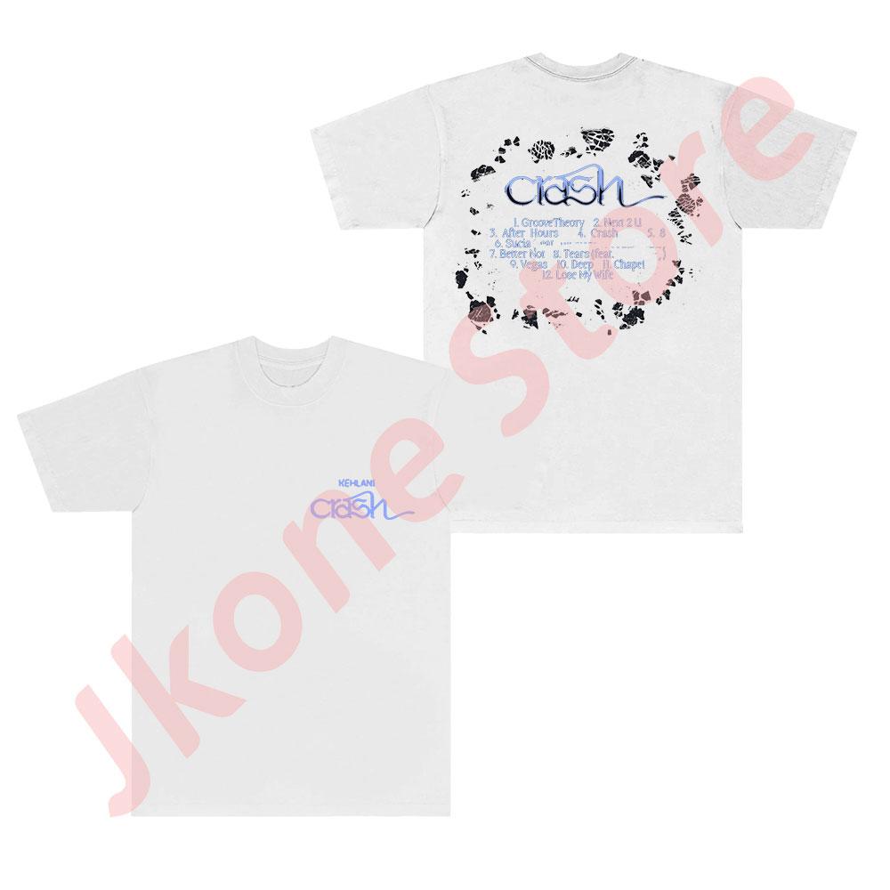 

Kehlani Crash Tracklist Tshirts 2024 Tour Merch Summer Women Unisex Fashion Casual Short Sleeve Tee Streetwear S