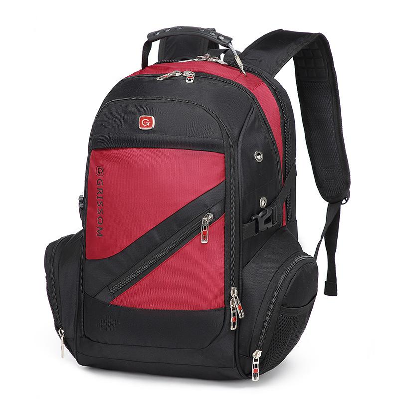 

Business Casual Waterproof Fabric Backpack for College Students, Student Backpack, and Laptop with USB Port. 15.6 inches червоний