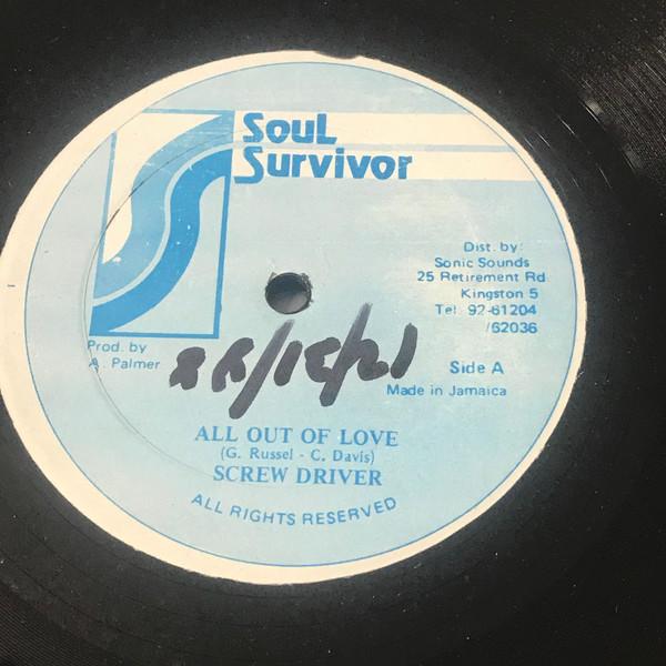

12inch Record SCREWDRIVER - All Out Of Love NONE Soul Survivor 1988 Japan Reggae, Ska & Dub Used