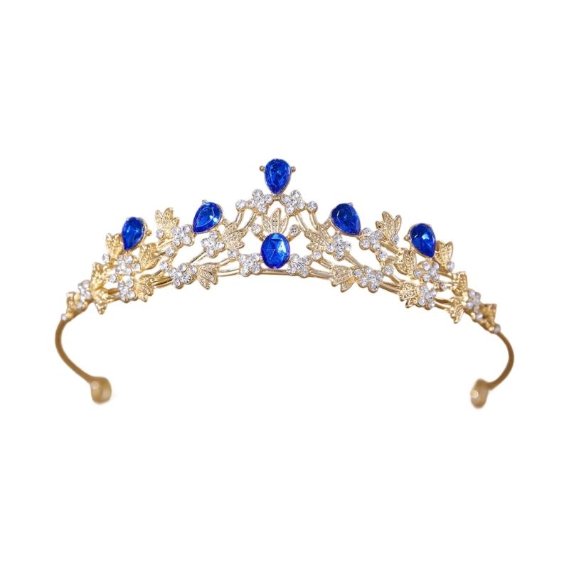 Shimmering Crystal Bridal Crown Secure Fit Hairpiece Alloy Texture Perfect for Birthdays Balls Proms Special Occasions