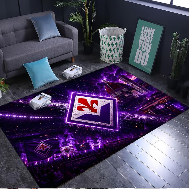 1PC rug Fiorentina Football Crest Carpet, Chair Rug,Area Rug for Office Bedroom living rooms bedroom, Doormat decor Christmas fan gifts
