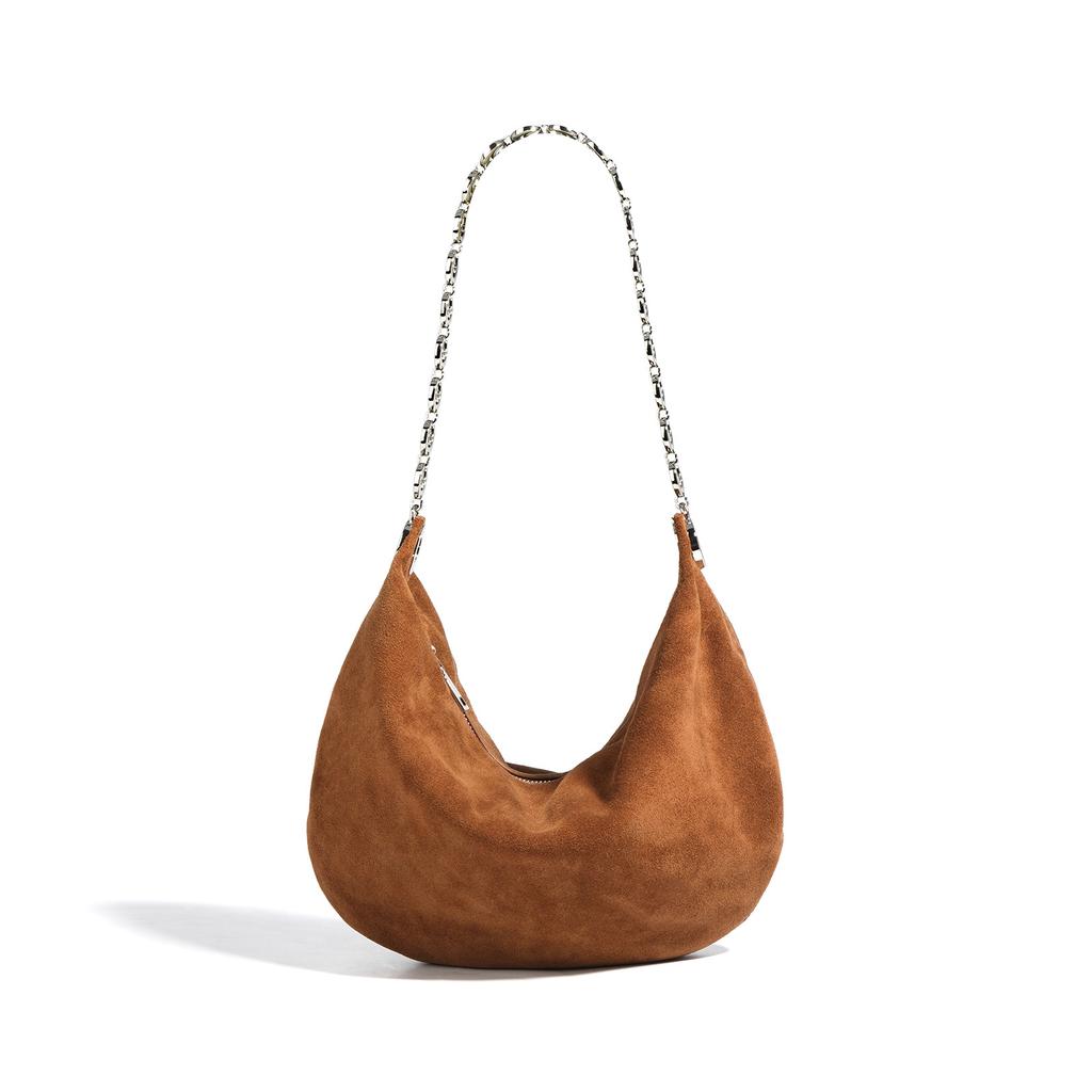 Nischen-Neue High-End Ein-Schulter Unterarmtasche, Matte Rindsleder-Kette, Tragetasche, Strukturierte Messenger-Damentasche