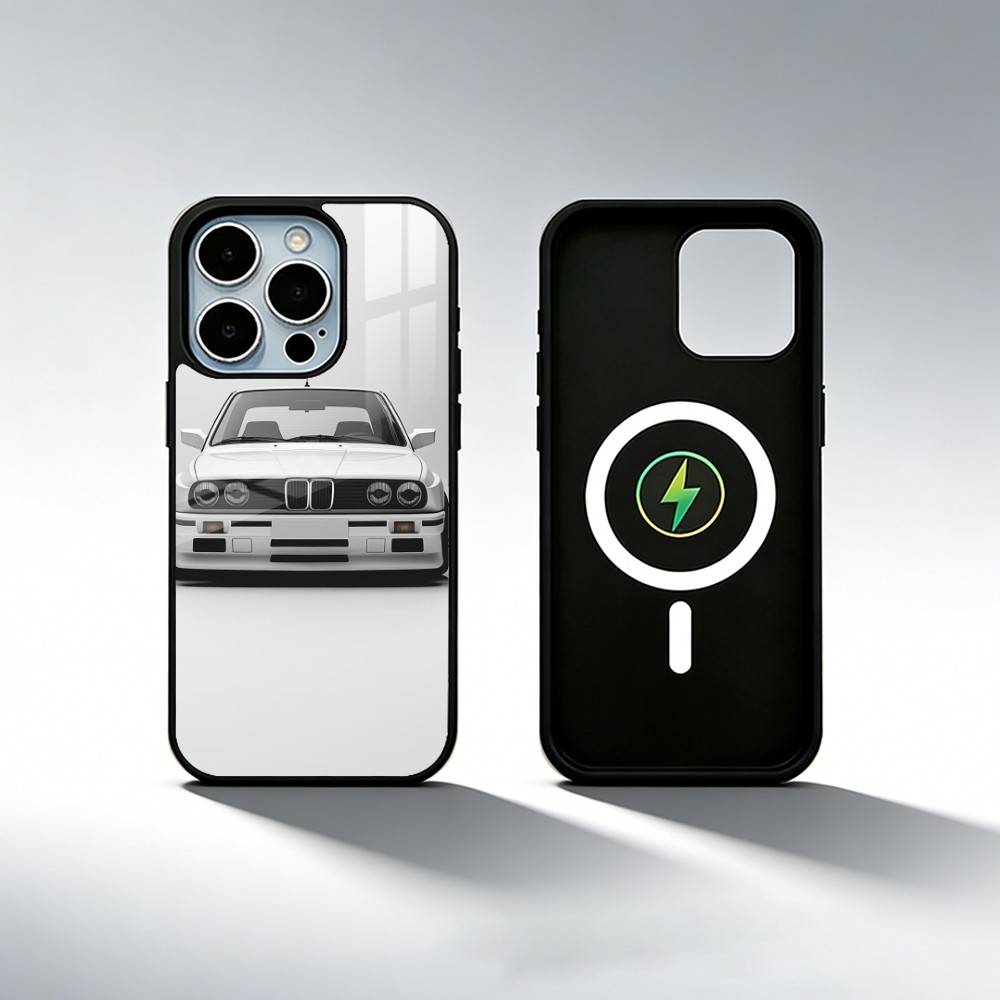 E30 CAR Phone Case For iPhone17,16,15,14,13,12,11 Plus,Pro Max Magnetic For Magsafe Wireless Charging