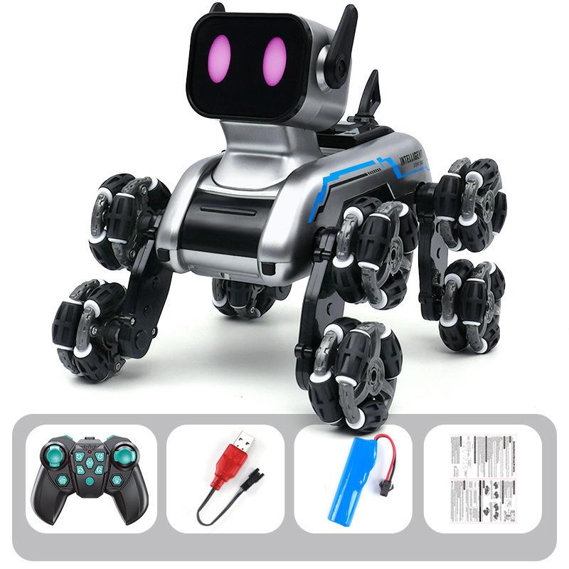 

Robot Dog Toys for Age 8-13, 8WD Remote Control Cars Robot Dog Rc Car with Light & Sound, Toys Gifts for Boys Christmas Birthday