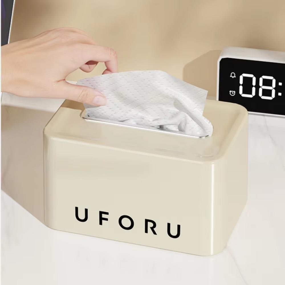 

Spring Automatic Lifting Tissue Storage Holder Luxury Paper Storage Box Tissue Box Desktop бежевый
