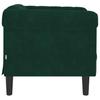 Armchair, Dark Green, Upholstered In Velvet