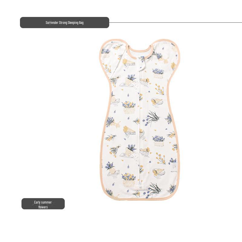 Newborn Anti-Startle Swaddle Sleeping Bag with Stretch Sleeves