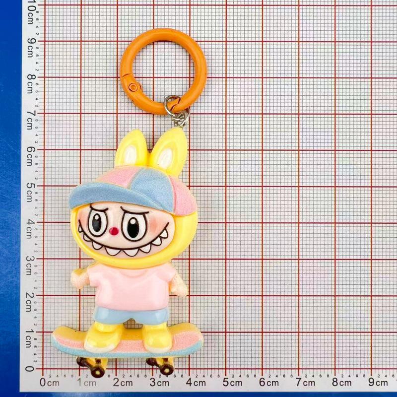 Adorable Large Labubu Cartoon Keychain Pendant for Girls' Bags & Backpacks