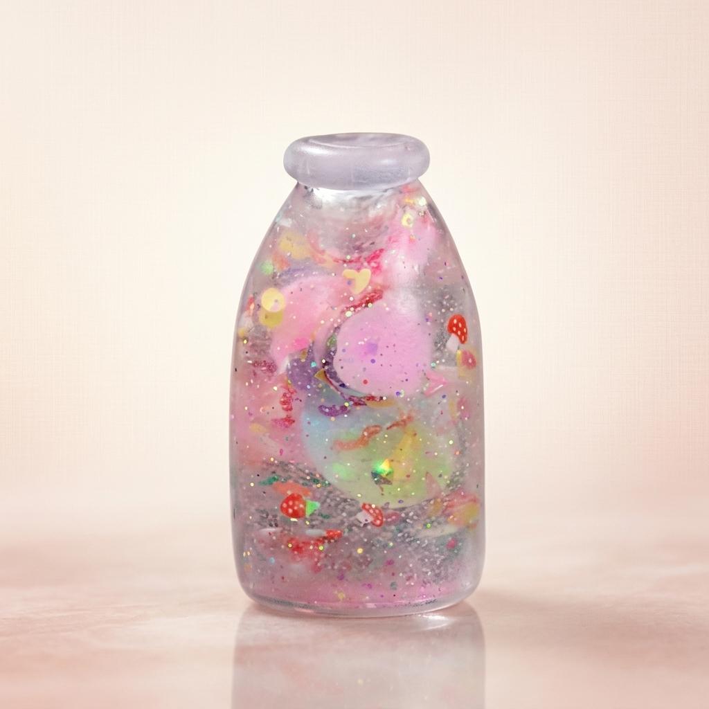 Squishy Candy Bottle Milk Bottle Sugar Ball Dough Toy Stress Relief Diy Creative Moldable Simulation Squishies Fidget Gift