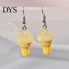 Women Dangle Earrings 1 Pair Cute Ice Cream Earrings, Fun Imitation Party Food Drop Summer Jewelry Gifts for Girls Ear