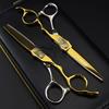 6.0" FWT-02 Napson Bright Gold Hairdressing Shears – Straight & Thinning Scissors