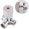 G1/2 Hot Cold Water Mixing Valve 3 Ways Solid Brass Thermostatic Mixer Temperature Control for Bathroom Automatic Sensor Faucet Mixer Valve