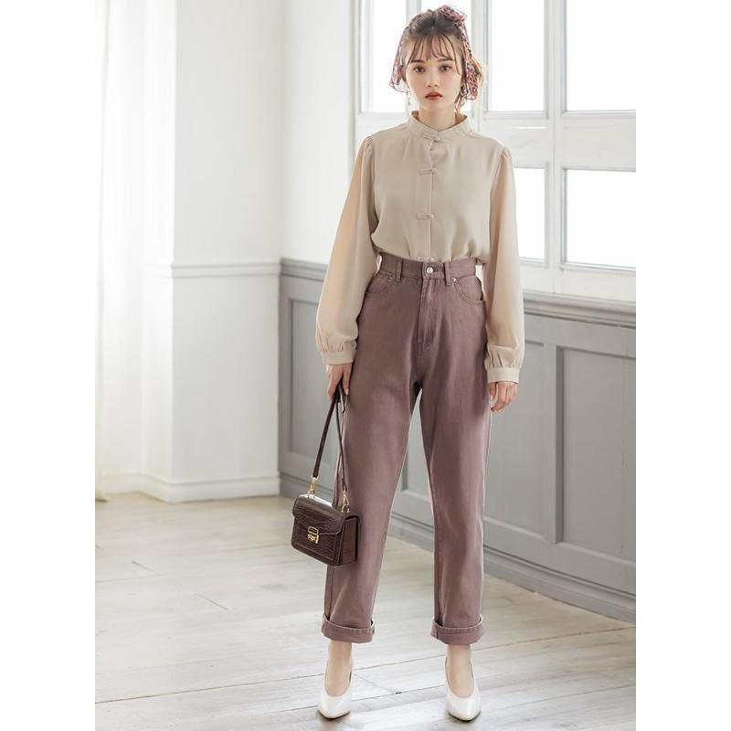 High Waist Denim Pants Straight Women s Grail Long Leg Pants