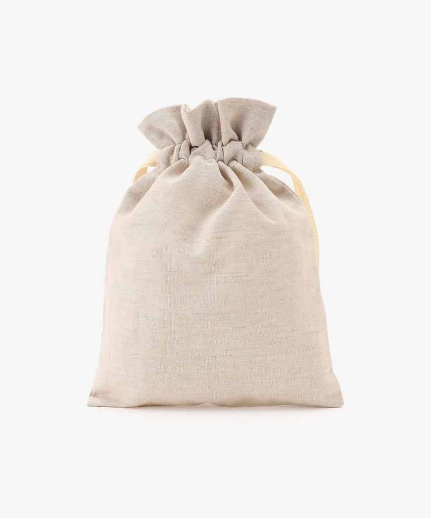 Afternoon Tea Living JK04 Flower Language Drawstring Pouch, Medium, Pansy, Beige