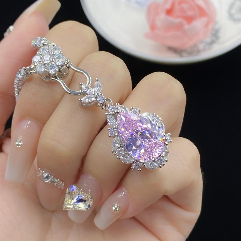 Sace Gems Classic Copper Alloy Zircon Ring Earrings Pendant Necklace Jewelry Sets Wedding Party Gifts