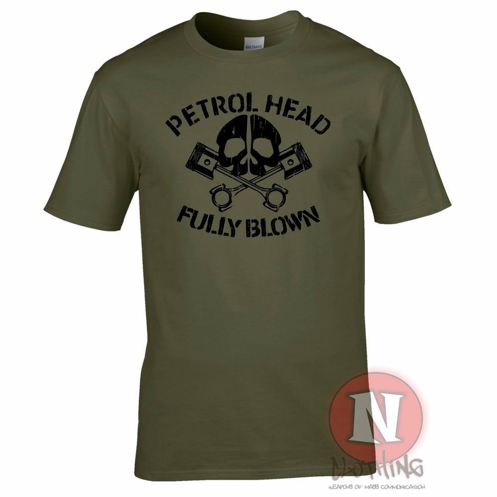 Petrolhead Fully Blown Printed Car Moto Piston Motoring Automotive T-shirt Tee