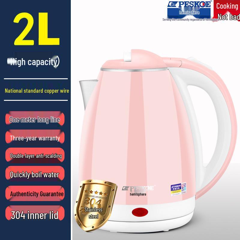 Large Capacity Stainless Steel Electric Kettle with Insulation and Auto Shut-Off