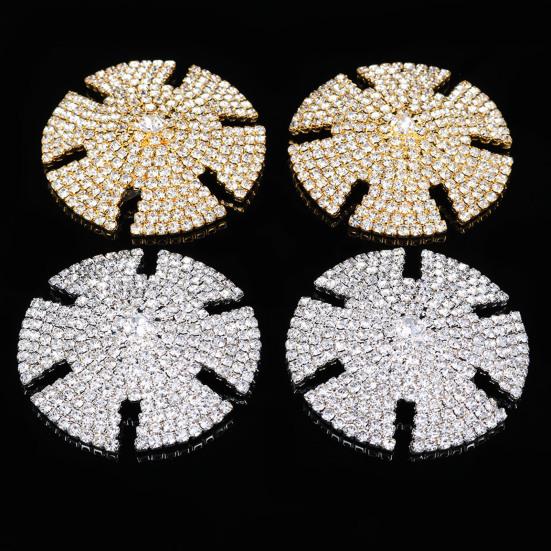 1 Pair Beautiful Sexy Lightweight Nipple Sticker Rhinestone Embedded Breast Cover Pasties Body Jewelry