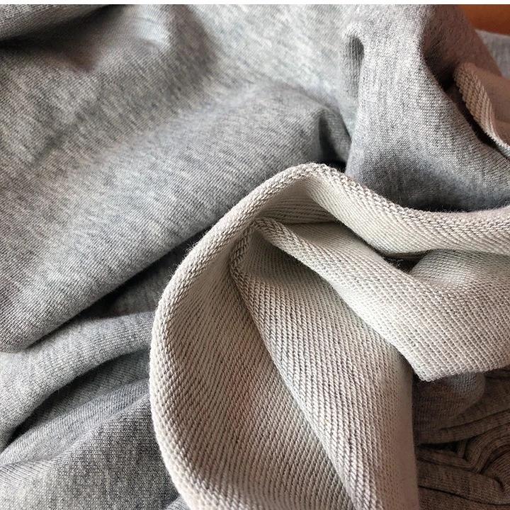 Wide 180cm French Terry Loop Cotton Knitted Fabric Abrasion-Resistant Sweatshirt Sweater Suit Sports Casual Wear Comfortable