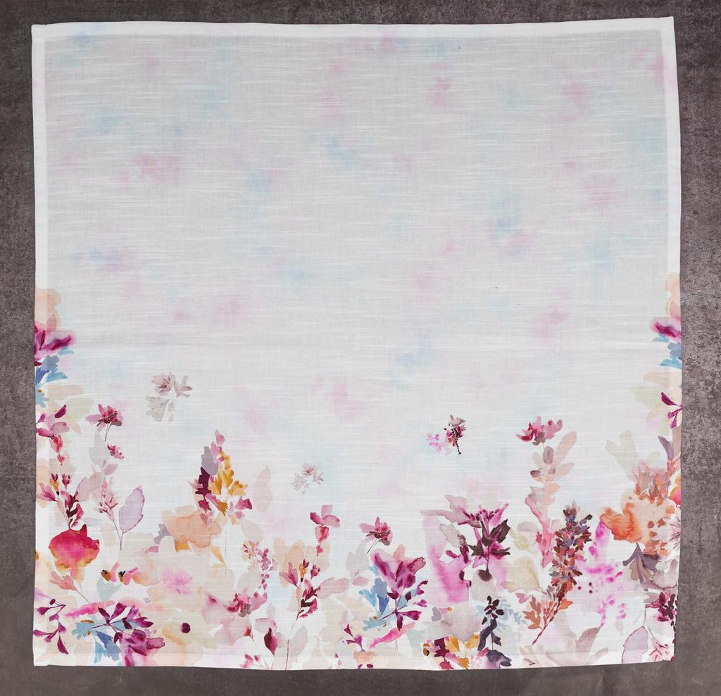 Vargottam Luxury Collection Dinner Table Linen Decor Cotton Napkin Printed Fabric Reusable Napkins Set Of 12, 20   X 20   - Watercolor