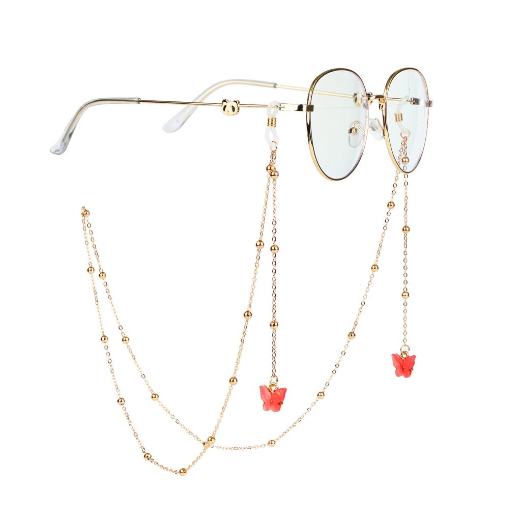 NEW Trending Butterfly Pendant Glasses Chains Eyeglasses Sunglasses Spectacles Metal Chain Holder Cord Lanyard Necklace
