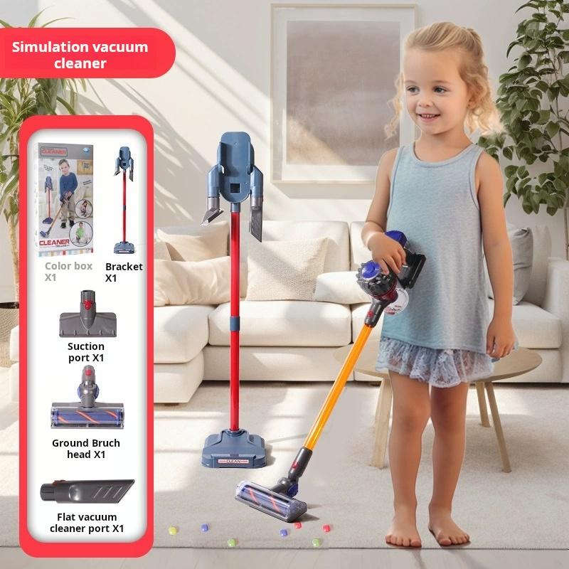 Kids Electric Vacuum Cleaner Simulation Charging Housework Dust Catcher Plaything Kids Learning Educational Role Playing Game Toys