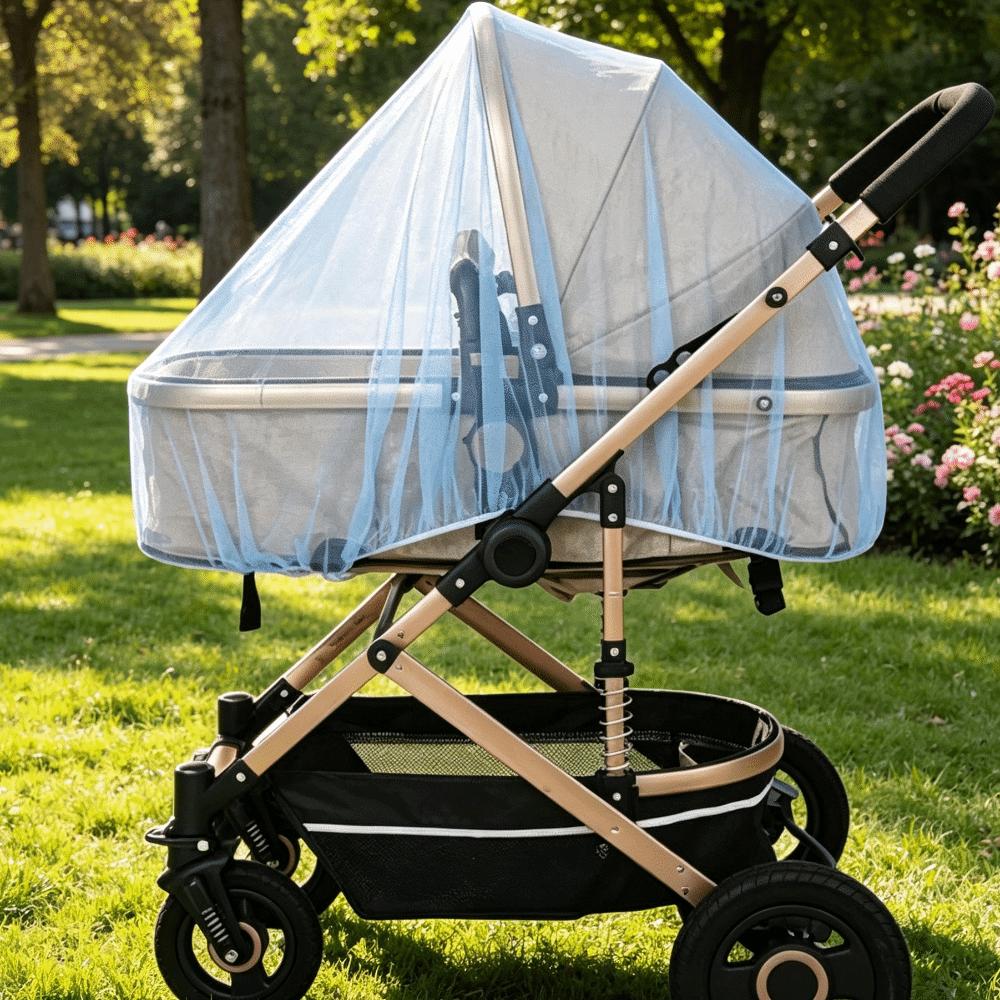 Full Coverage Insect Shield Net Dense Mesh Baby Stroller Mesh Cover Pram Mosquito Net Outdoor Gear