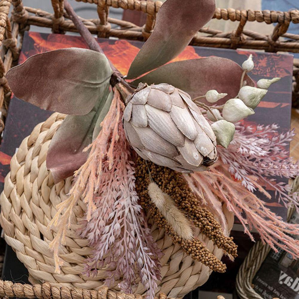 Cloth Artificial Flower Bouquet Colorful Leaves Simulation Flower  Home Decoration