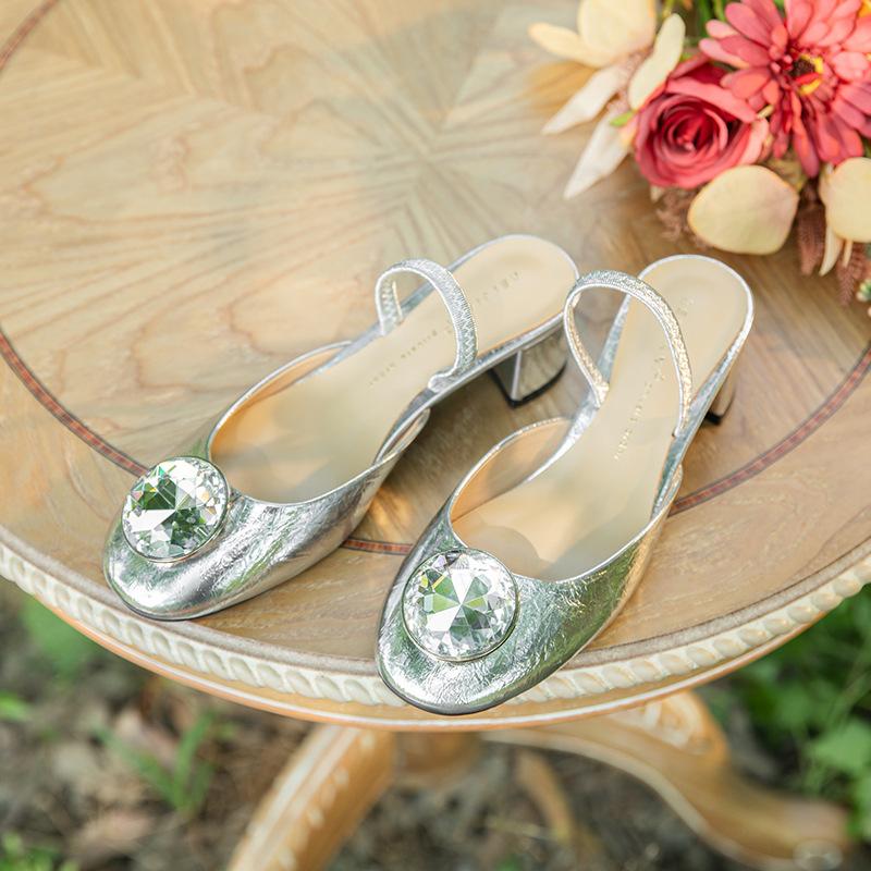 

Большой хрустальный бриллиант круглая голова крутые тапочки женские носить на высоком каблуке толстый каблук овчина слово с летним сказочным ветром 39 серебряный