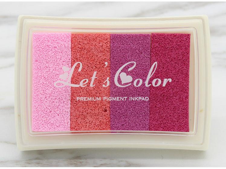 DIY 4-Color Gradient Ink Pad for Stamps and Finger Painting