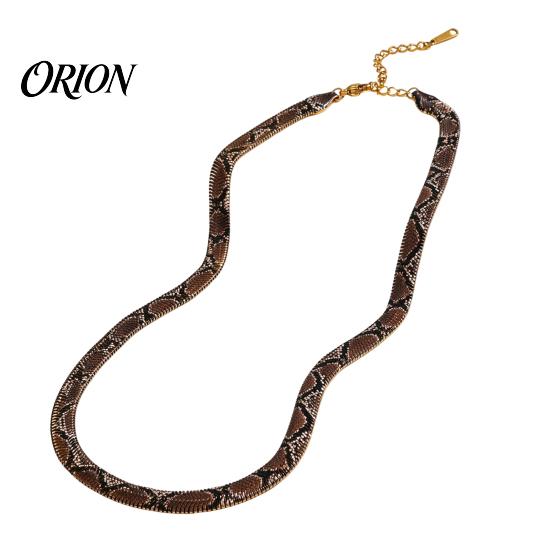 Fashionable Metal Necklaces Snake Print Choker Necklace, Women Gothic Serpent Statement Durable Lobster Clasp Necklace Choker, Punk for Halloween