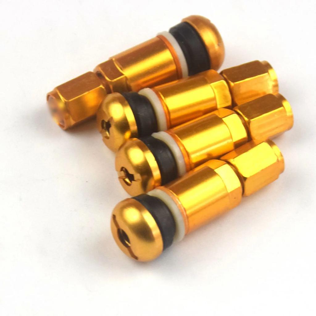 4pcs Car Tubeless Wheel Tyre Valve Stems Aluminum Alloy Car Tubeless Wheel Tire Valve Stem Cap Automobiles Accessories
