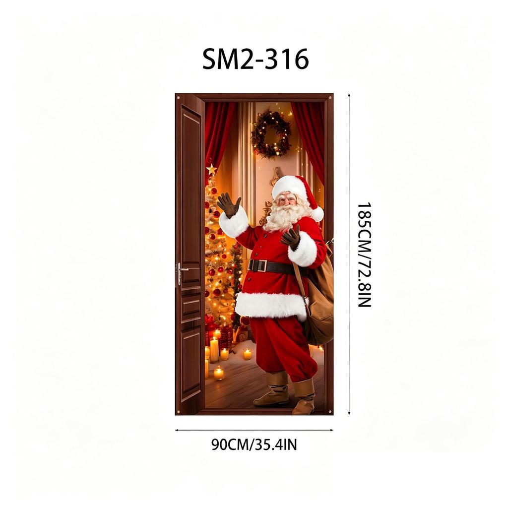 Santa Claus Christmas Hanging Cloth Background Decoration