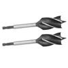 2Pcs Woodworking Drill Bit Metal Hole Saw Auger Bit 4‑Fulte 4‑Slot Hex Shank Cutter Tool 32mm
