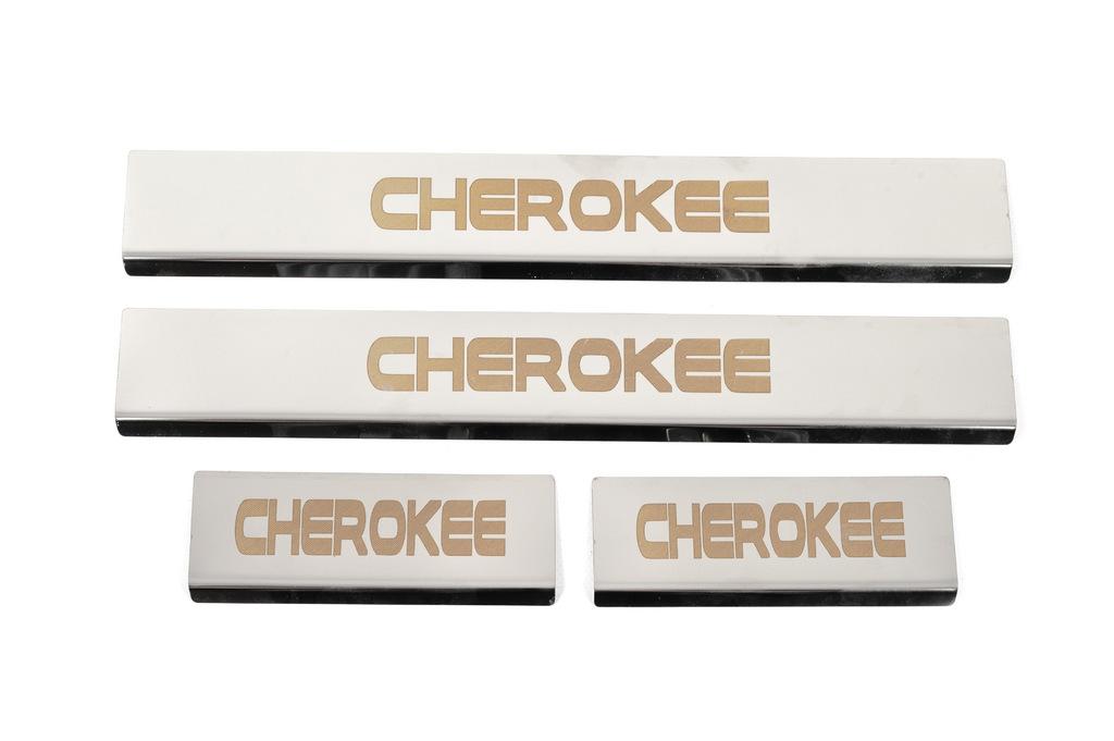 

Накладки на пороги V-2 (4 шт, нерж) для Jeep Grand Cherokee WK2 2010-2021 гг