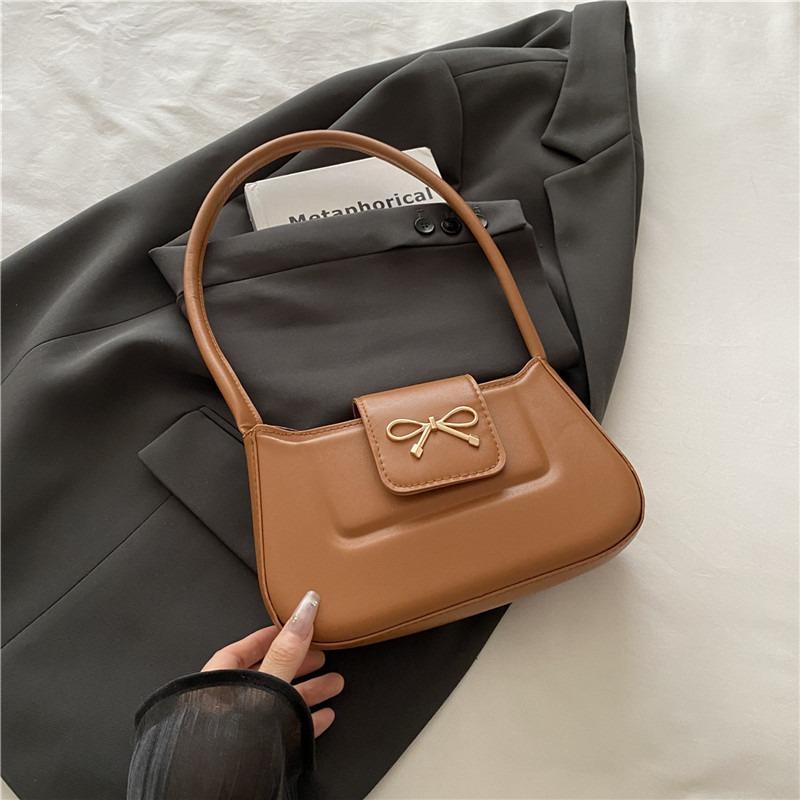 New Simple Fashion Casual Small Square Bag Women's Simple Fashion Baguette Bag Trendy Fashion Shoulder Armpit Bag
