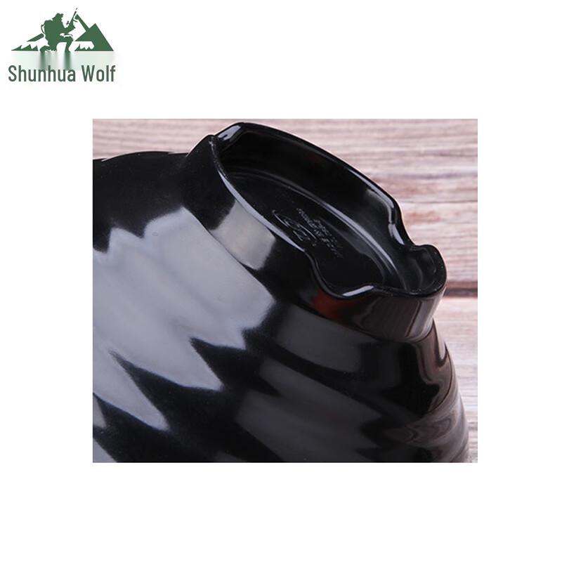 SHL Rote Schwarze Melamin Outdoor Schüssel
